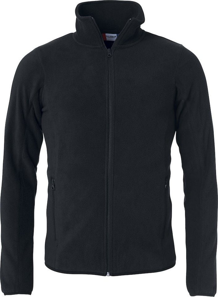 Clique Fleecejacke Basic Polar - mit Stehkragen - schwarz - Herren von Clique