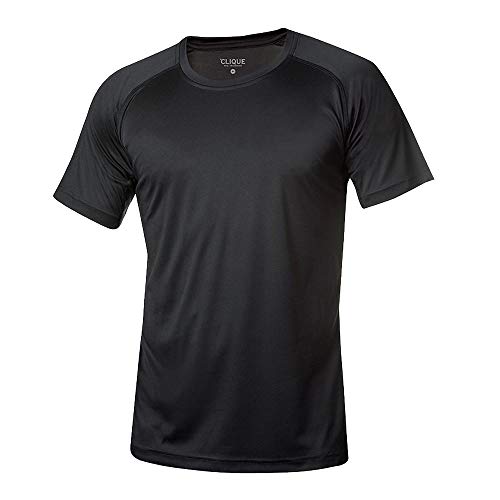 Funktionelles Laufshirt für Herren, hohe Sichtbarkeit, fluoreszierend, CQ029338, 29338, Schwarz, 29338 56 von Clique