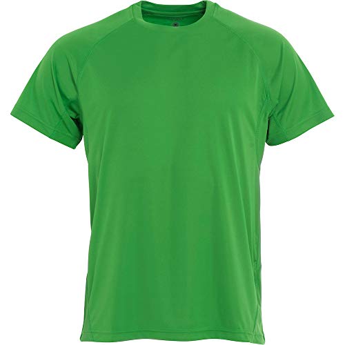 Herren T-Shirt, Laufshirt, hohe Sichtbarkeit, neonfarben, CQ029338, Apfelgrün, 56 von Clique