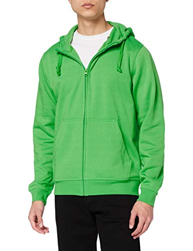 CliQue Herren Basic Full Zip Hoody Kapuzenpullover, Apfelgrün (605), S von Clique