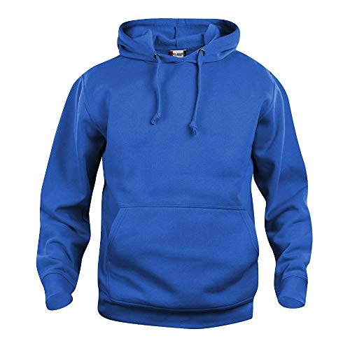 CliQue Herren Basic Kapuzenpullover, Blau (Royalblau), XXL von Clique