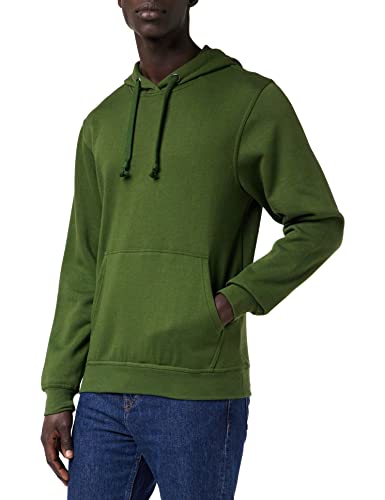 CliQue Herren Basic Kapuzenpullover, Grün (Flasche), L von Clique