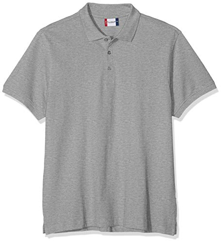 CliQue Herren Classic Lincoln Polo Polohemd, Grau (Grau), meliert, XXXXX-Large von Clique