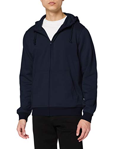 CliQue Herren Basic Full Zip Hoody Kapuzenpullover, Blickdicht, Blau (Dark Navy), XL von Clique