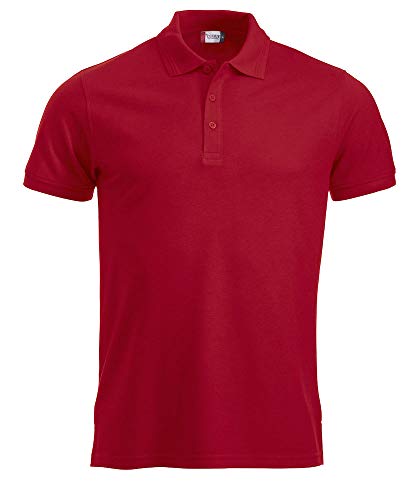 CliQue Herren Manhattan Poloshirt, rot, L von Clique