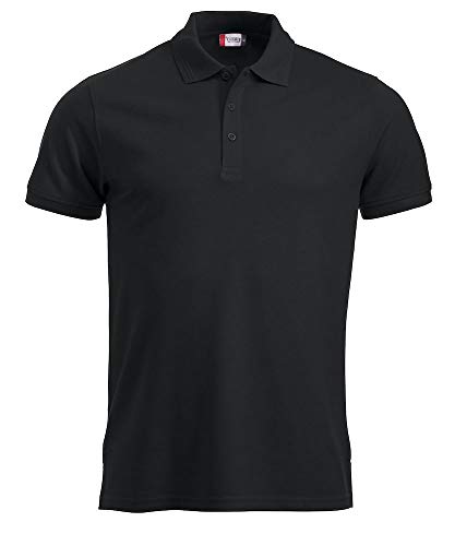 CliQue Herren Manhattan Poloshirt, Schwarz, 3XL von Clique