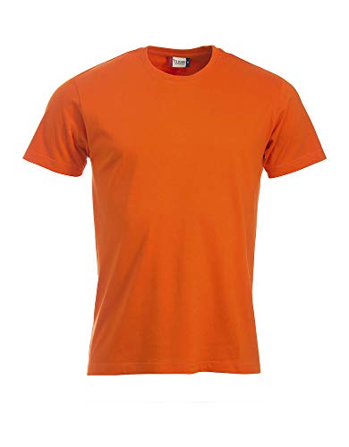 CliQue Herren New Classic T-Shirt, Blickdicht, Orange, XXL von Clique