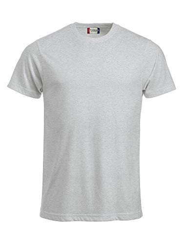 CliQue Herren New Classic T-Shirt, Grau (Asche), M von Clique