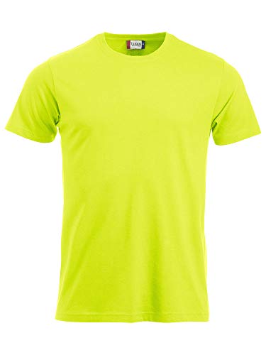 CliQue Herren New Classic T-Shirt, Grün (Visibility Green), XL von Clique