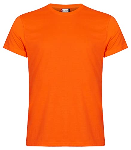 CliQue Herren New Classic T-Shirt, Orange (Sichtbarkeit Orange), XL von Clique