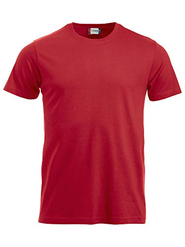 CliQue Herren New Classic T-Shirt, rot, XXXXX-Large von Clique