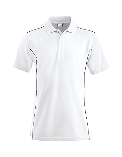 CliQue Herren New Conway Polo Shirt Polohemd, weiß, XXL von Clique