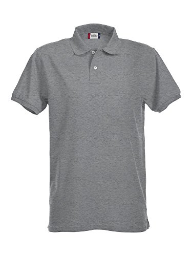 Clique Herren Premium Polo Shirt Poloshirt, Grau (Grey Melange 95), XL von Clique