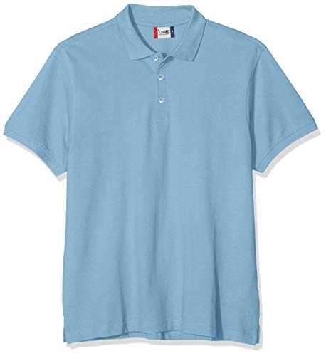 CliQue Herren Classic Lincoln Polo Polohemd, Blau (hellblau), XL von Clique