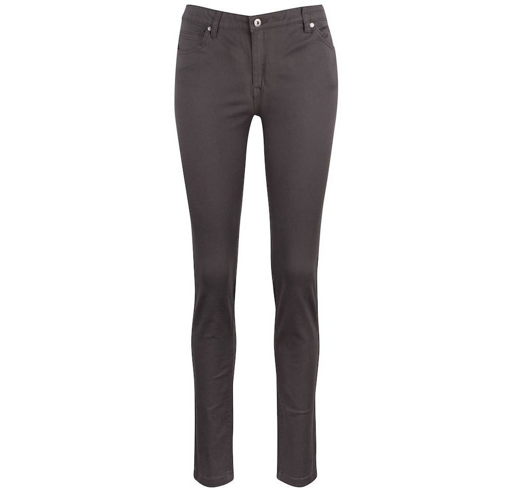 Clique Jogginghose Freizeithose (Baumwolle-Twill) 5-Pocket Stretch Pant pistolgrau Damen von Clique