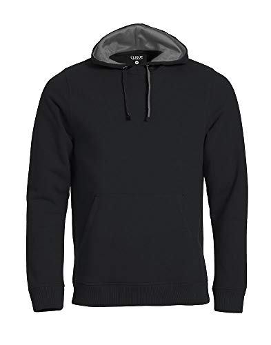 Clique Kapuzensweat Classic Hoody Herren NEU, Wähle Deine Größe:XXL, Wähle Deine Farbe:Schwarz von Clique