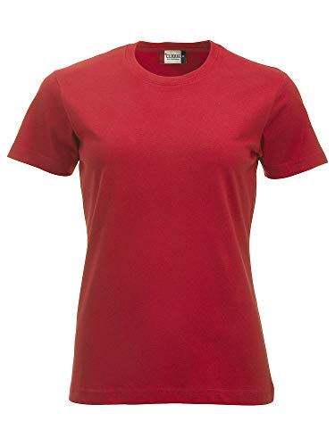 Clique - New Classic-T Damen T-Shirt Halbarm T-Shirt aus Baumwolljersey Frühling Sommer in verschiedenen Farben und Größen (Rot XXL), rot von Clique