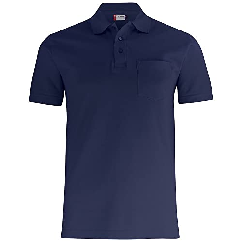 Clique Unisex Basic Polo W. Pocket Polohemd, Dunkle Marine, L von Clique