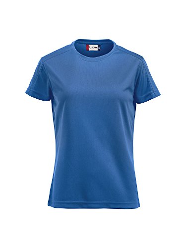 Damen Funktions T-Shirt aus Polyester von Clique. Das T-Shirt für den Sport, perforiert und feuchtigkeitsabführend (Royalblau, XL) von Clique