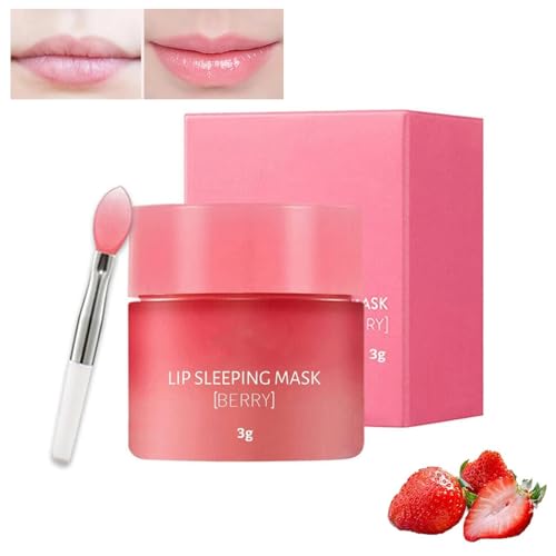 Lip Sleeping Mask, Lip Sleeping Care Special Mask, Lip Care Cream Moisturize Hydrate Exfoliate Repair Dry And Chapped Lip, Lip Balm Locks In Moisture Lip Care (1pcs) von Clisole