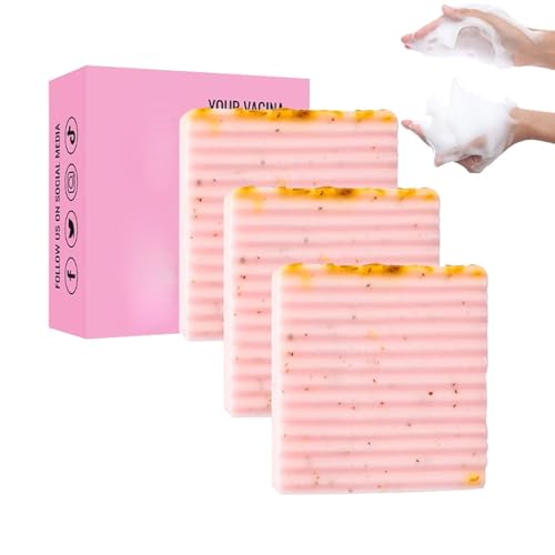 Premium Yoni Bar Soap for Women PH Balance, Rich Foam Bath Soap, Moisturizing Hydrating, Eliminates Odor, Feminine Care Daily Soap, Take Care of Your Health (3pcs) von Clisole