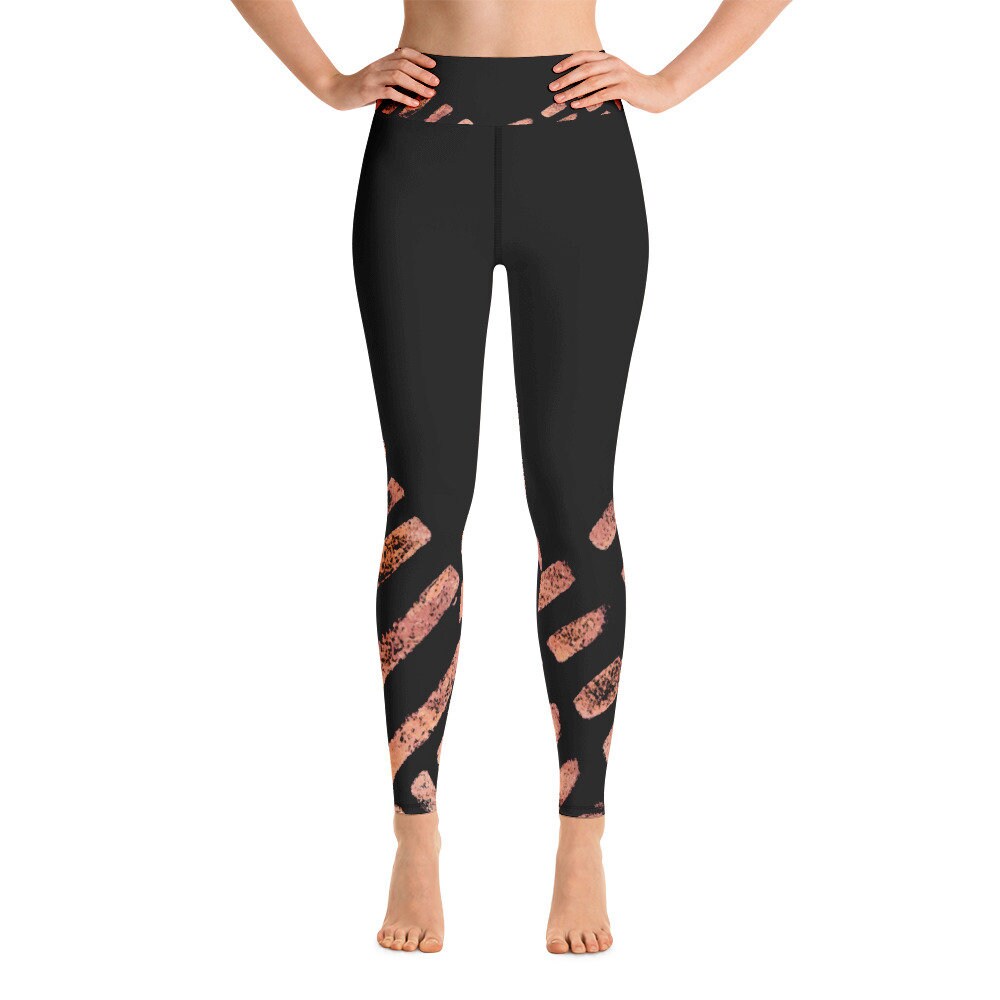 Gemusterte Leggings | Yogahose Damen Mit Hoher Taille Lässige Übung Laufleggings Fitness Geschenke von CliziaShop