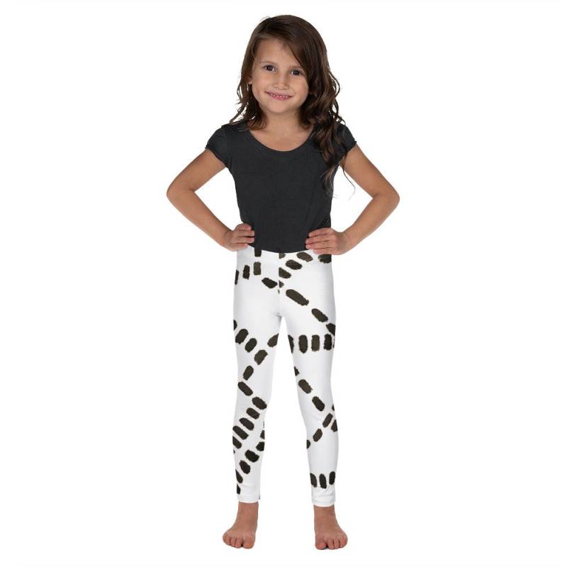Schwarz-Weiße Kinder-Leggings Weiche Polyester-Spandex-Mischung von CliziaShop
