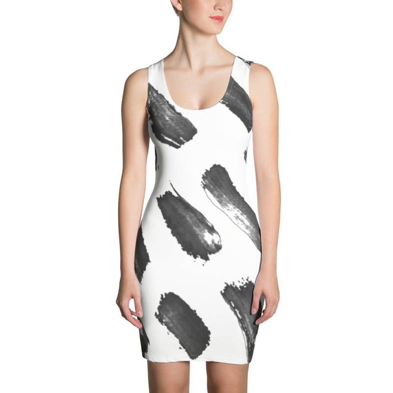 Unvollkommene Clizia Pinsel Weiß Sublimation Geschnitten & Nähen Kleid von CliziaShop