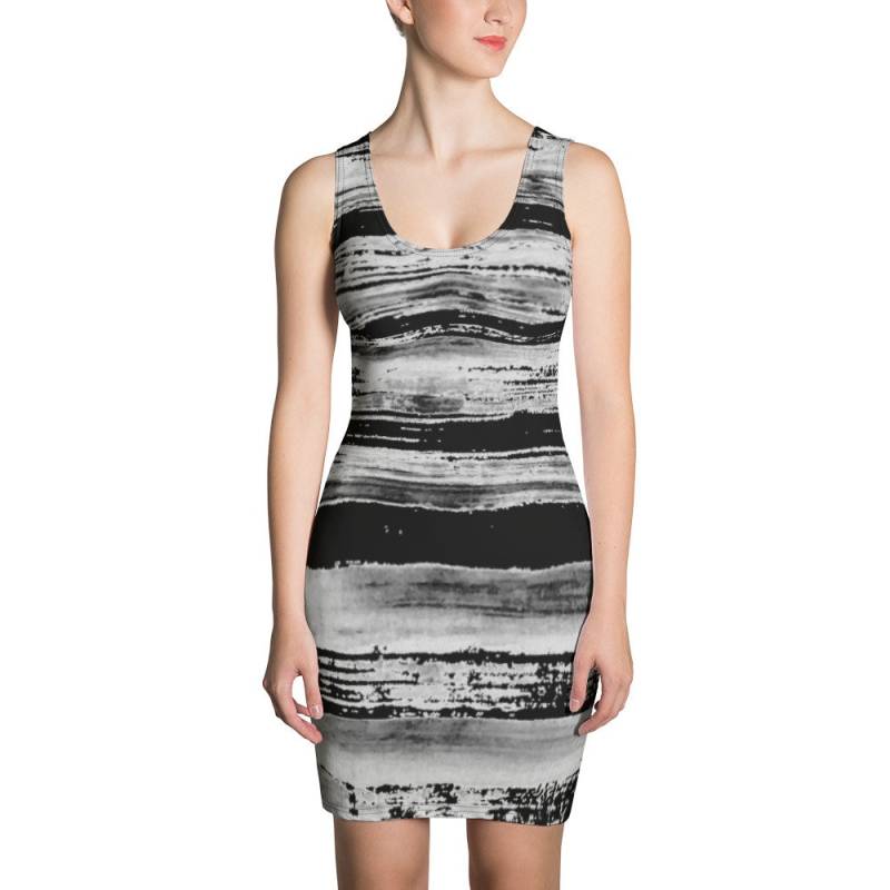 Unvollkommene Clizia Streifen Sublimation Cut & Nähen Kleid von CliziaShop