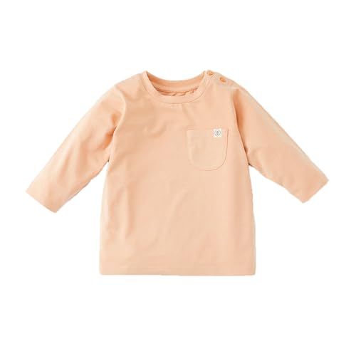 Cloby CBY-LS12-PS Long Sleeve Shirt/Langarmshirt mit UV-Schutz (UPF 50+) Peachy Summer/Aprikose (Gr. 18-24 Monate) von Cloby
