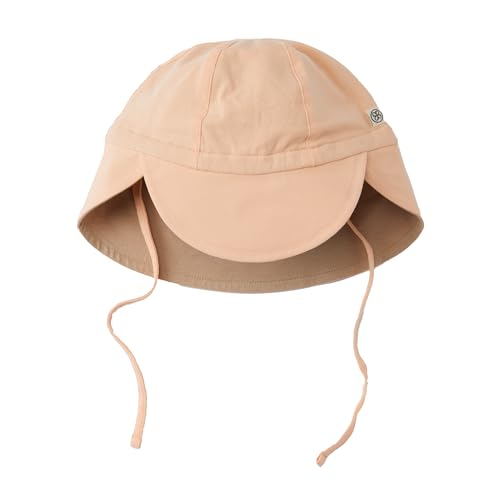 Cloby CBY-SH2-PSSB Sonnenhut mit Nackenschutz - wendbar - UV-Schutz (UPF 50+) Peachy Summer/Sandy Beach beige (Gr. 6-18 Monate) von Cloby