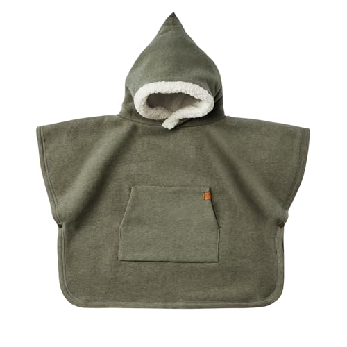 Cloby CBY-TP1-FG Teddy Winterponcho - Forest Green (1-3 Jahre) von Cloby