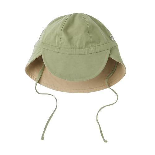 Cloby CBY-UVH2-OLSB Sonnenhut mit UV-Schutz (UPF 50+) Olive/beige (Gr. 6-12 Monate) von Cloby