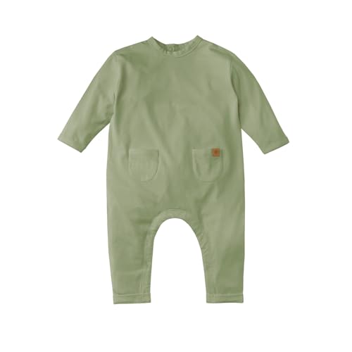 Cloby CBY-UVON2-OL Onesie/Strampler mit UV-Schutz (UPF 50+) - olive (Gr. 86) von Cloby