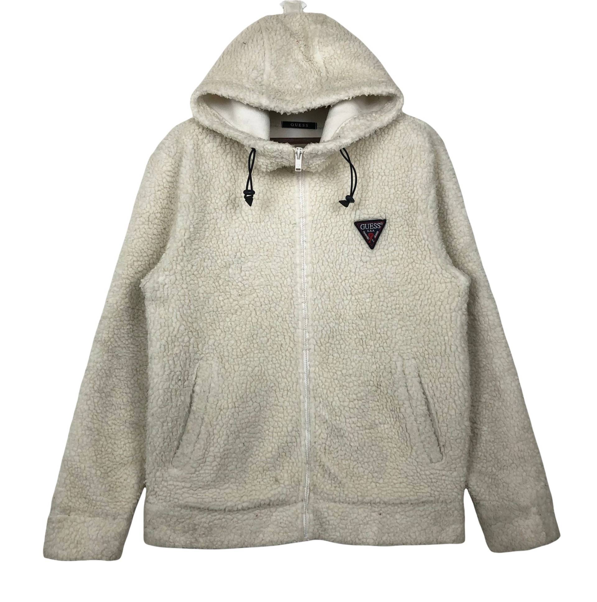 Guess Fleece Zip Up Hoodie Größe Medium von ClockworkThriftStore