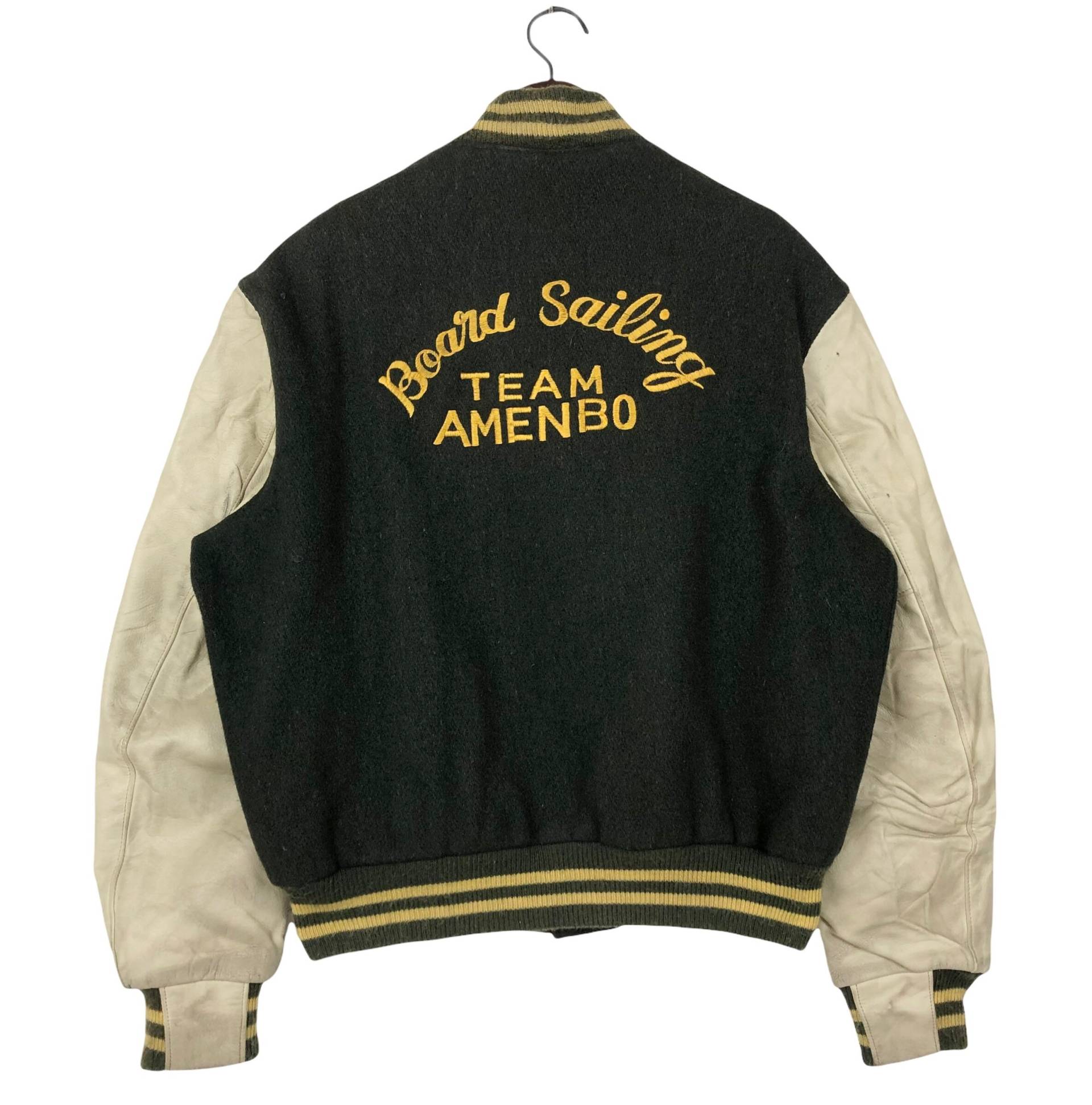 Vintage 80Er Golden Bear Varsity Jacket Board Sailing Team Amenbo Jacke von ClockworkThriftStore