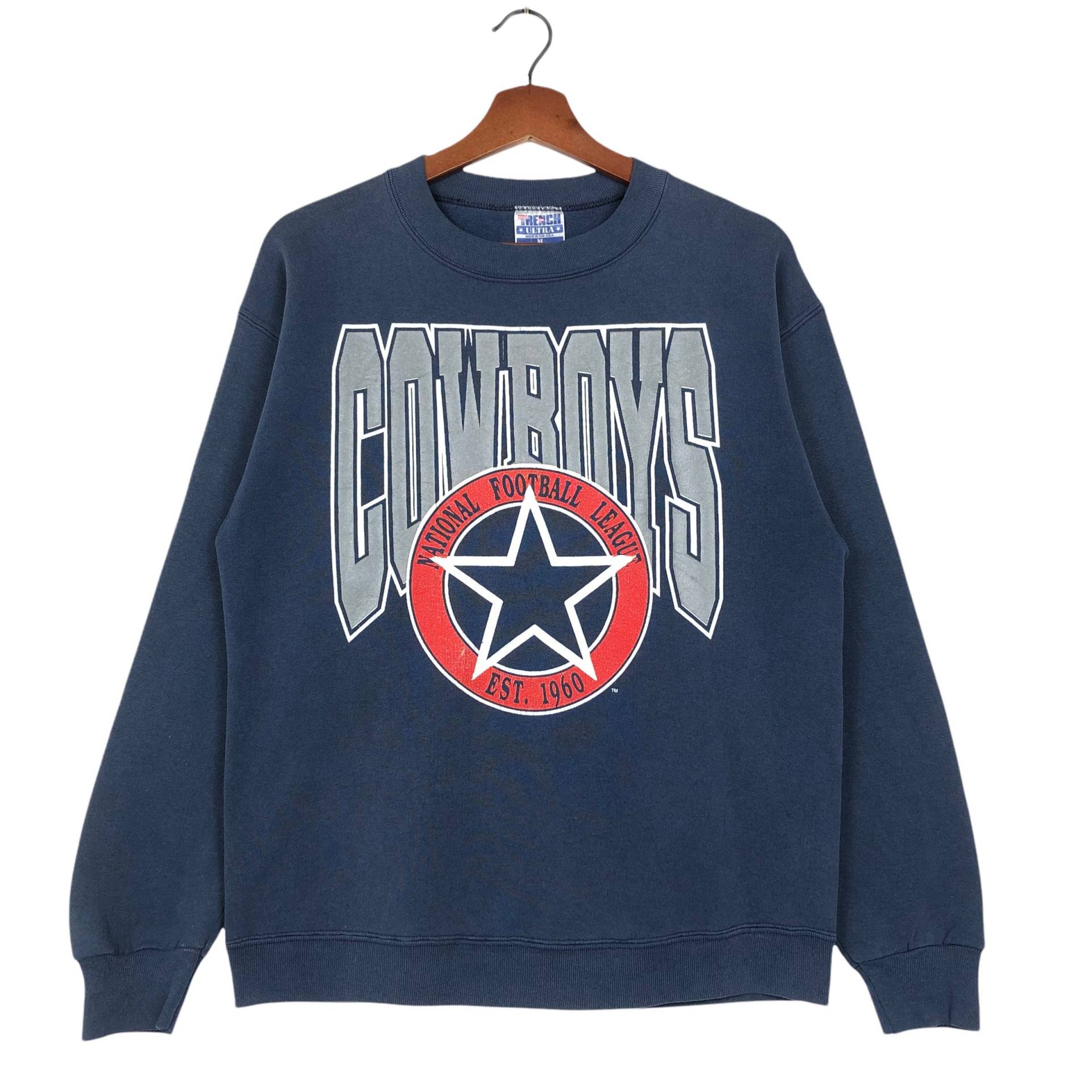 Vintage 90Er Jahre Dallas Cowboys Sweatshirt Rundhalsausschnitt von ClockworkThriftStore
