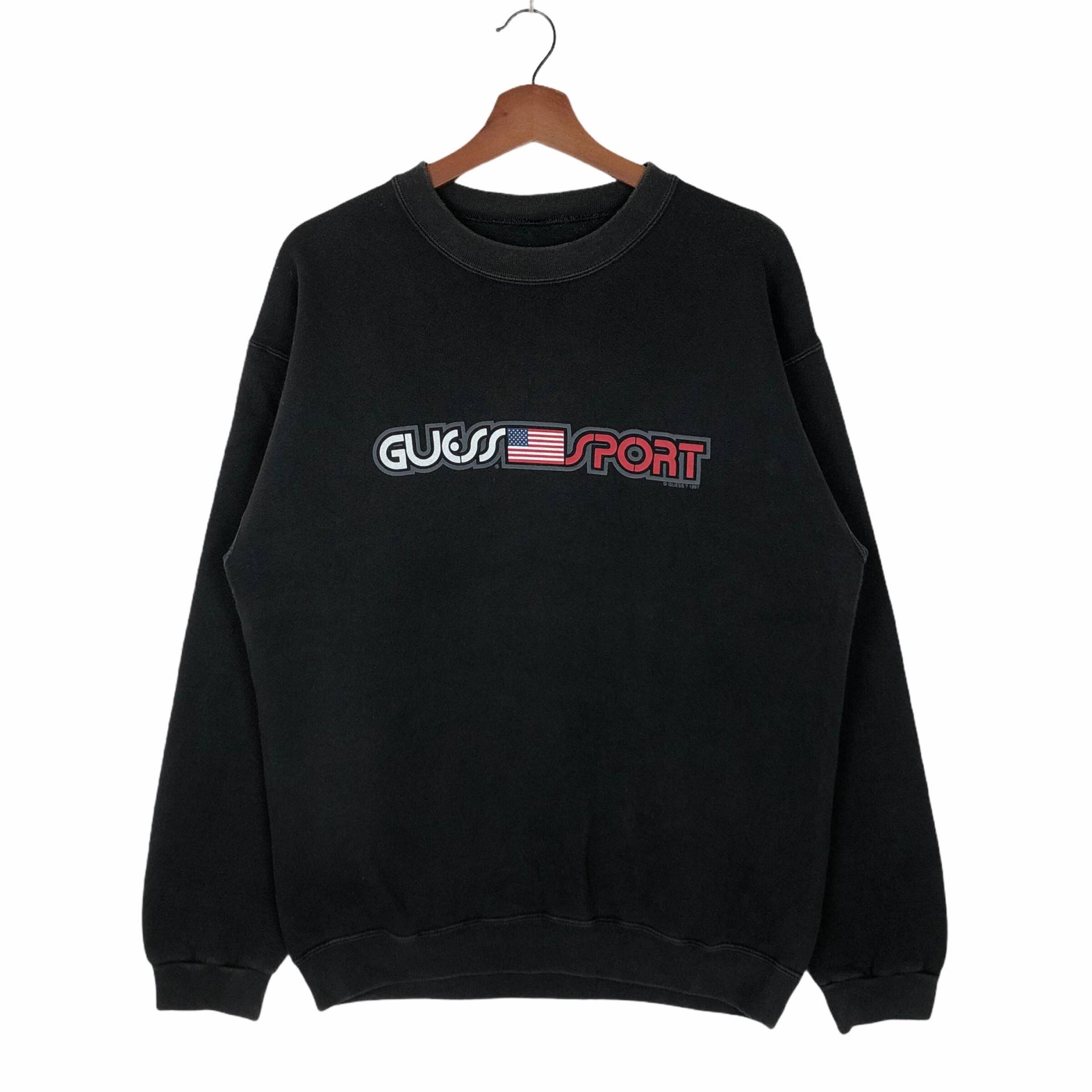 Vintage 90Er Jahre Guess Sport Sweatshirt Rundhalsausschnitt Größe Medium von ClockworkThriftStore