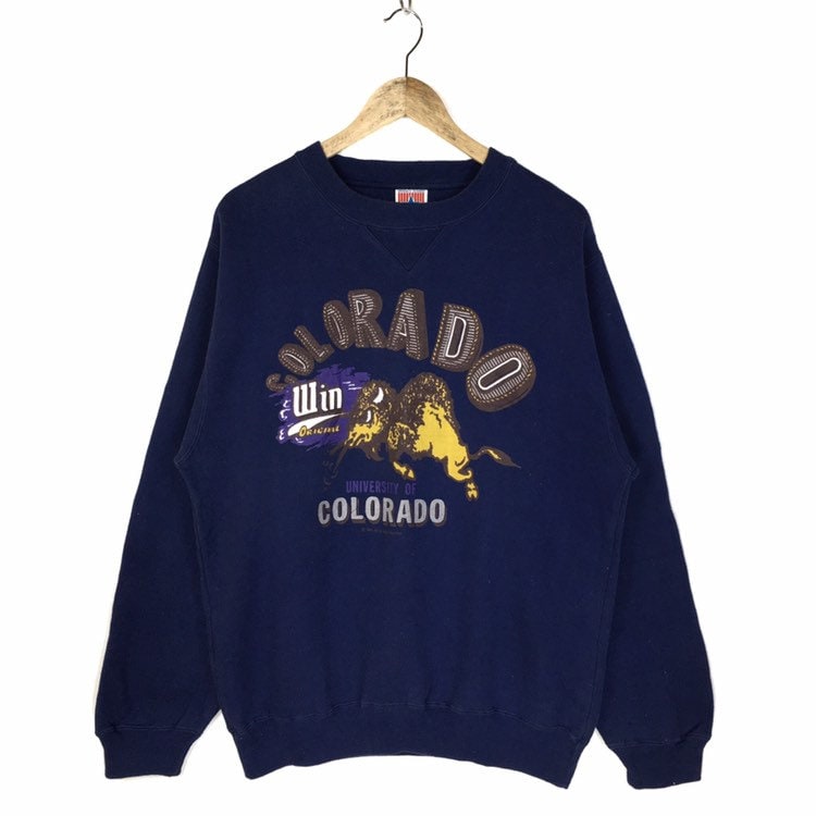 Vintage 90Er Jahre Hoodie Rundhalsausschnitt von ClockworkThriftStore