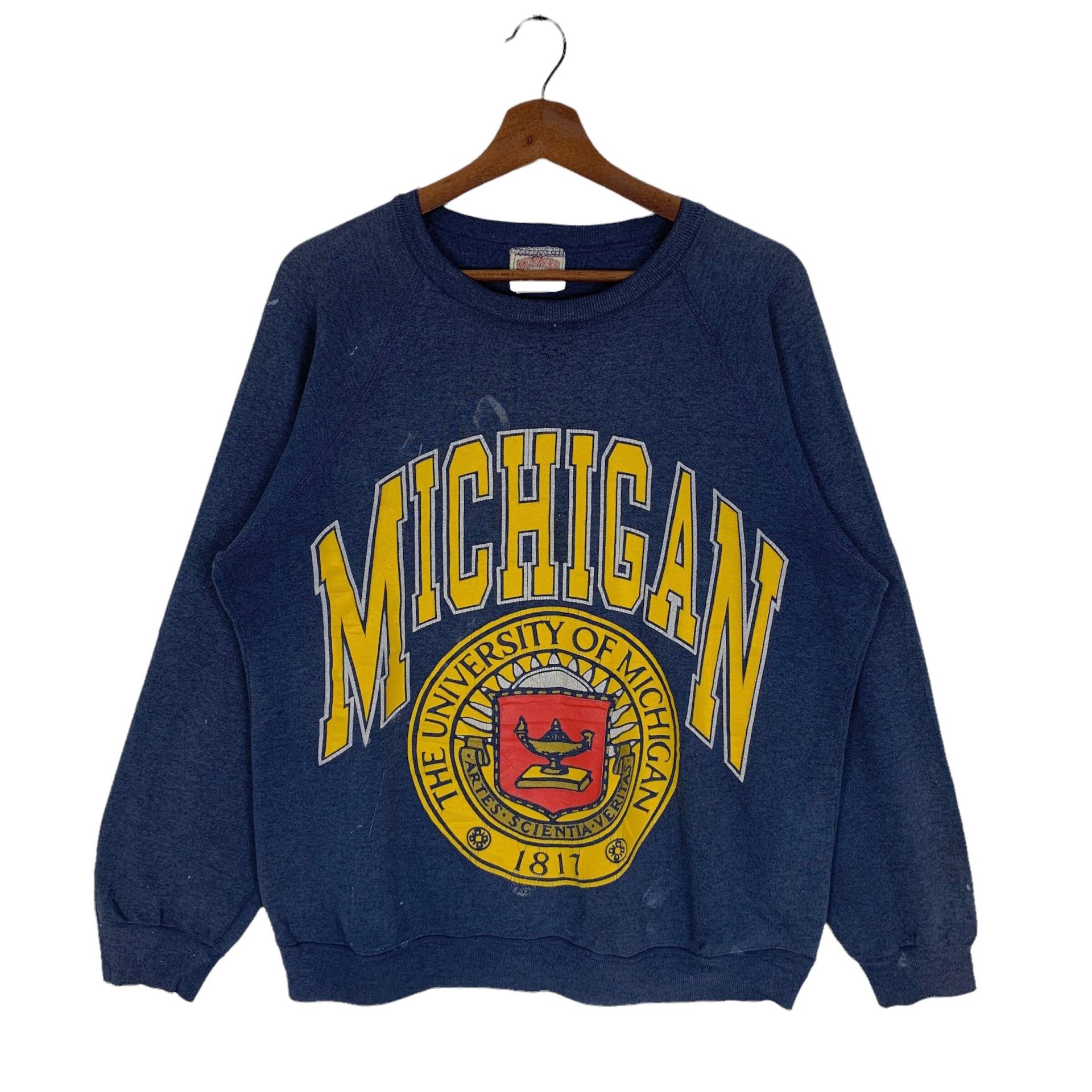 Vintage 90Er Jahre The Universität Of Jersey Sweatshirt Nutmeg Gr.m von ClockworkThriftStore