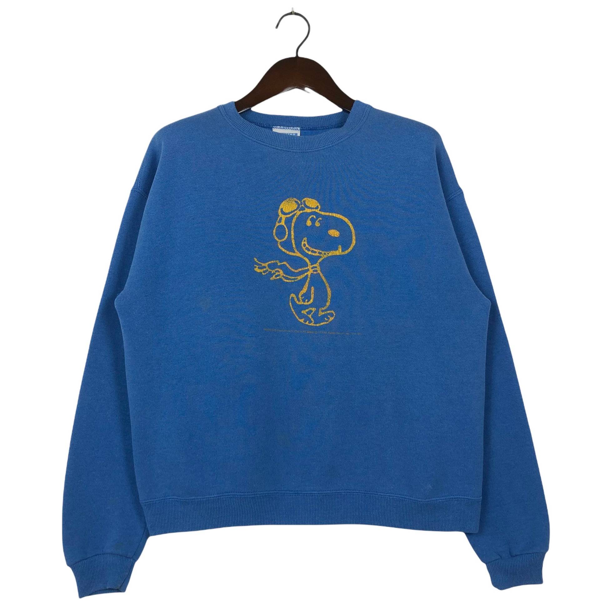 Vintage 90Er Snoopy Flying Ace Sweatshirt Rundhals Peanuts von ClockworkThriftStore