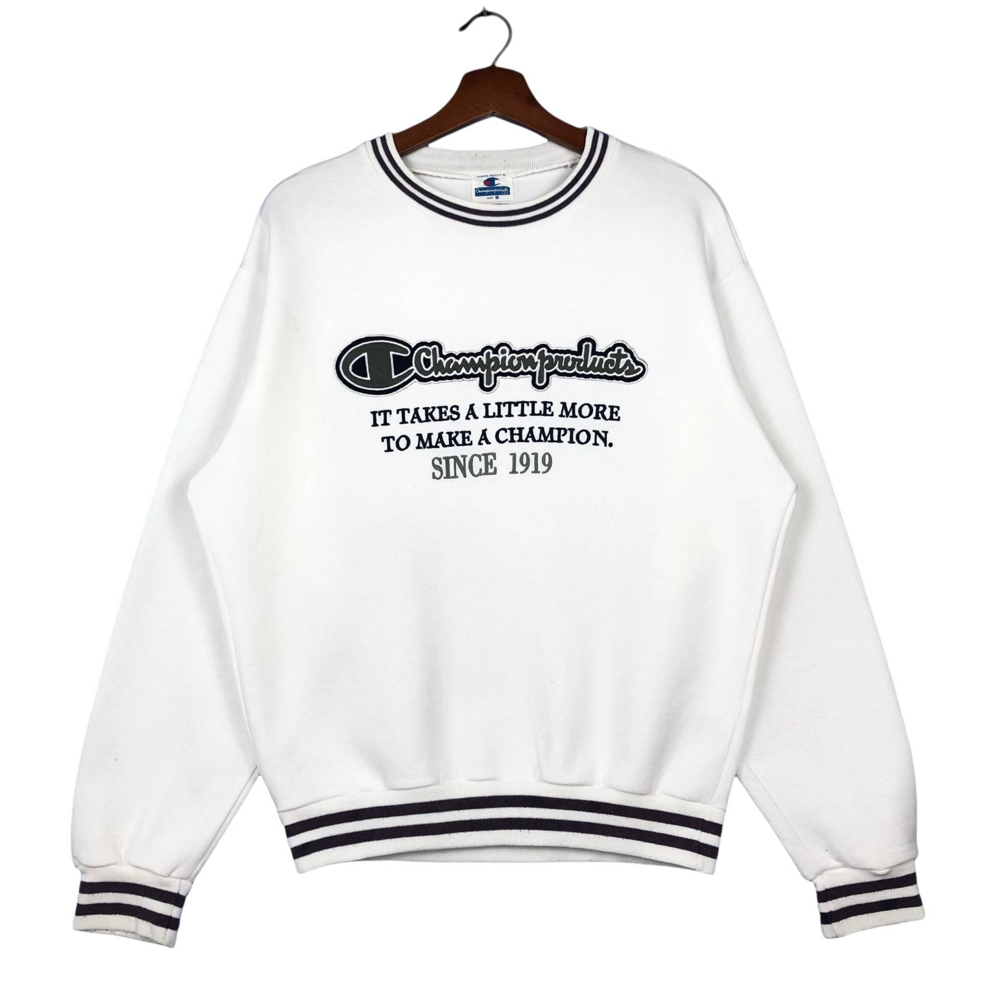 Vintage Championprodukte Sweatshirt Rundhalsausschnitt Spellout Stickerei Logo Vintage Championprodukte Sweatshirt Rundhalsausschnitt Spellout Stickerei Logo von ClockworkThriftStore