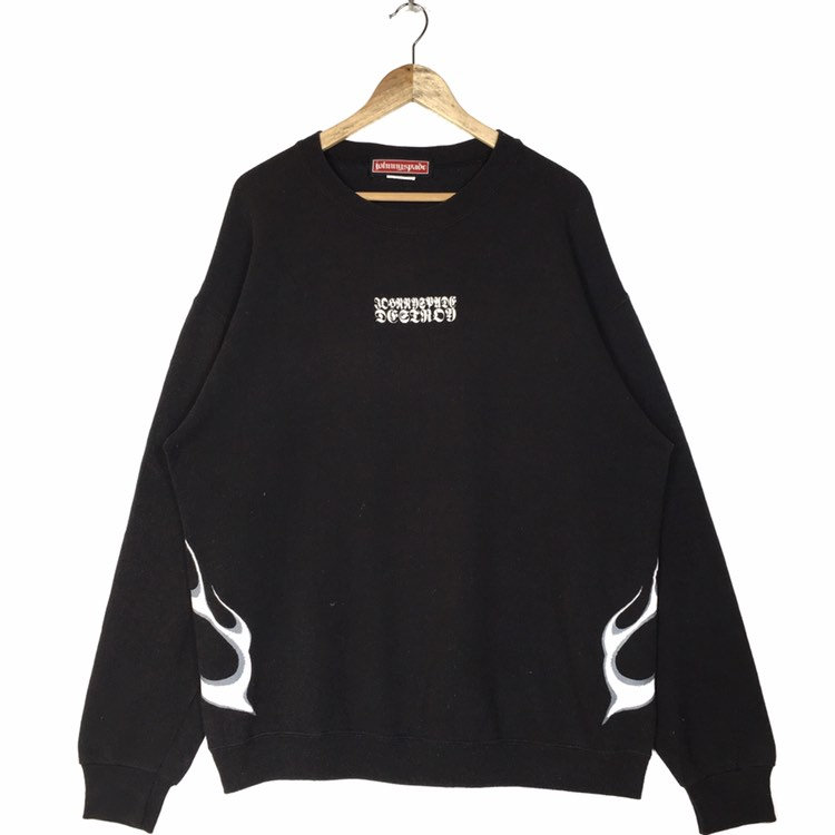 Vintage Johnny Spade Sweatshirt Destroy Crewneck Pullover, Größe L Vintage Johnny Spade Sweatshirt Destroy Crewneck Pullover, Größe L von ClockworkThriftStore