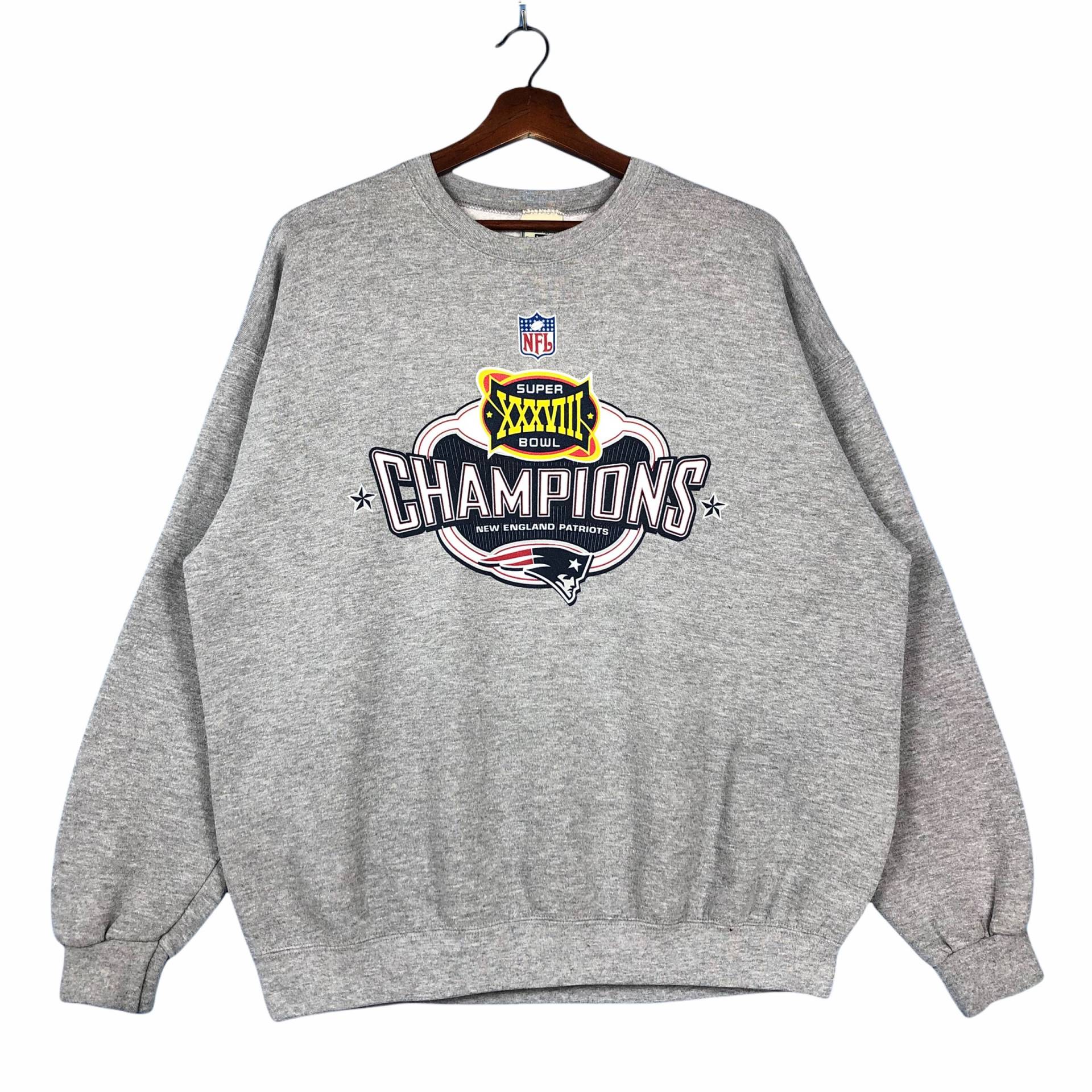 Vintage Nfl New England Patriots Sweatshirt Rundhalsausschnitt Meister von ClockworkThriftStore