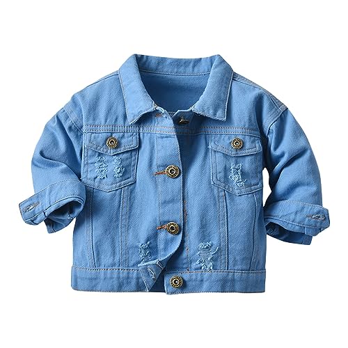 Baby Girls Denim Jacket Denim Jacket Kids Toddler Button Down Jeans Jacket Top Coat Outerwear Casual Clothes Daliy Outwear Birthday Gifts A-189 von Clode