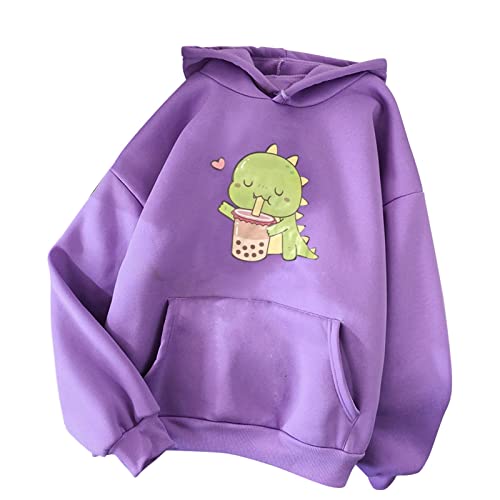 Ladies Hooded Sweatshirt Drawstring Hoodie Casual Long-Sleeves Printed Warm Blouse Top Sweatshirt Going Out Blouse Tops A-16 von Clode