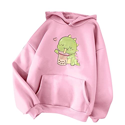 Ladies Hooded Sweatshirt Drawstring Hoodie Casual Long-Sleeves Printed Warm Blouse Top Sweatshirt Going Out Blouse Tops A-16 von Clode