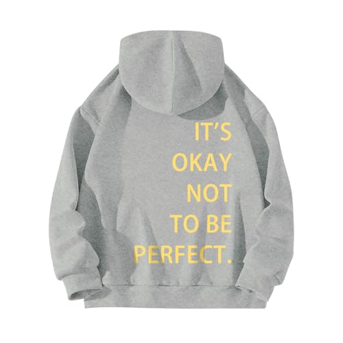 Women Hoodie Sweatshirt Long Sleeved Zipperless Back It's OKAY NOT to BE Perfect. Printed Hoodie Classic Blouse Tops Clothes A-76 von Clode