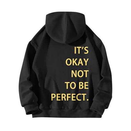 Women Hoodie Sweatshirt Long Sleeved Zipperless Back It's OKAY NOT to BE Perfect. Printed Hoodie Classic Blouse Tops Clothes A-76 von Clode