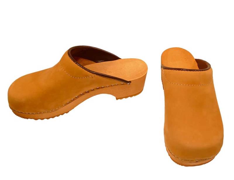 Nubuk Clogs Gelb Nubuk Clogs Gelb von Clogshop